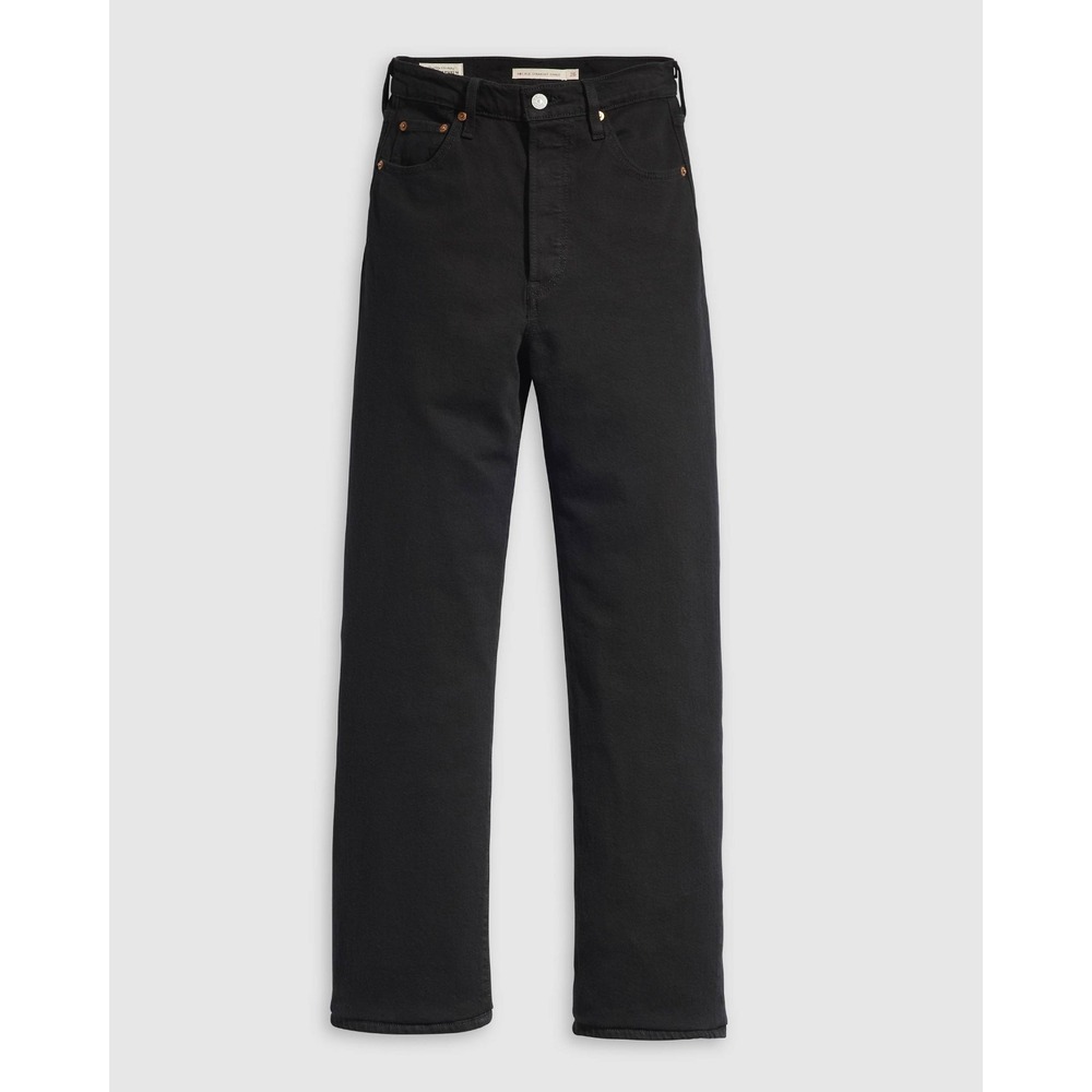 Levis Ribcage Straight Ankle Jeans Womens 27x27 Black 726930012